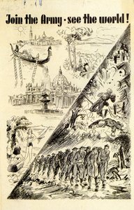 宣传。加入军队 - 看世界！ 1940年 作者 不明
